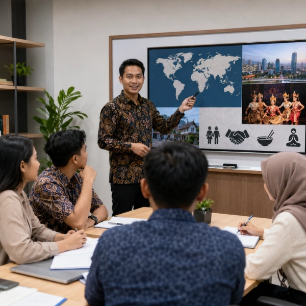 Peserta mengikuti kegiatan persiapan sebelum penempatan bersama Internusa Human Capital